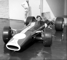 Dick Scammell, first time a Lotus 49 turned a wheel, May 1967, Hethel
